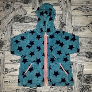 Fuzzy fleece hoody - stars 🌟 and pockets